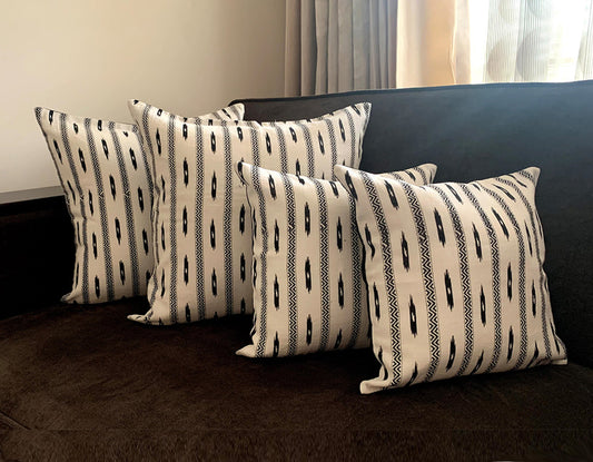 White cushion covers