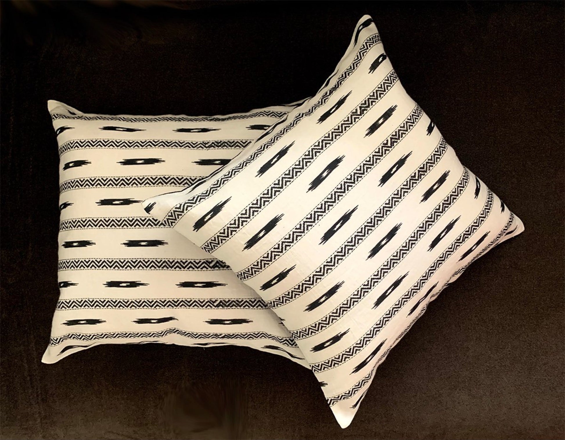 White cushion covers 16x16