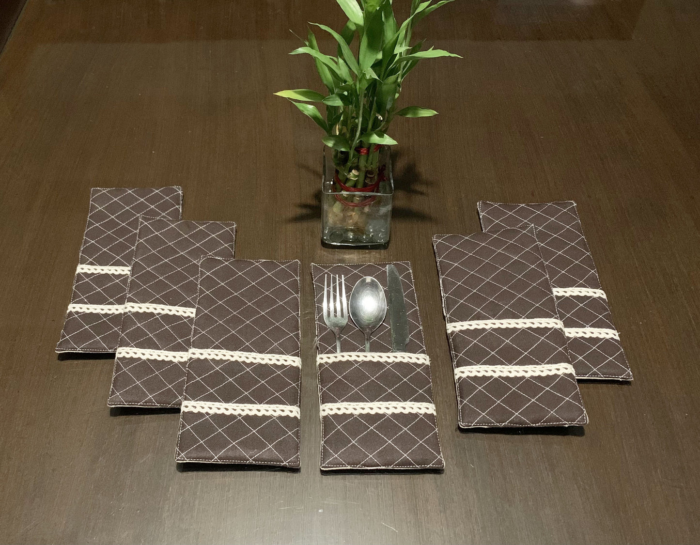 Sandy Streaks Placemats & Runner Set (reversible)