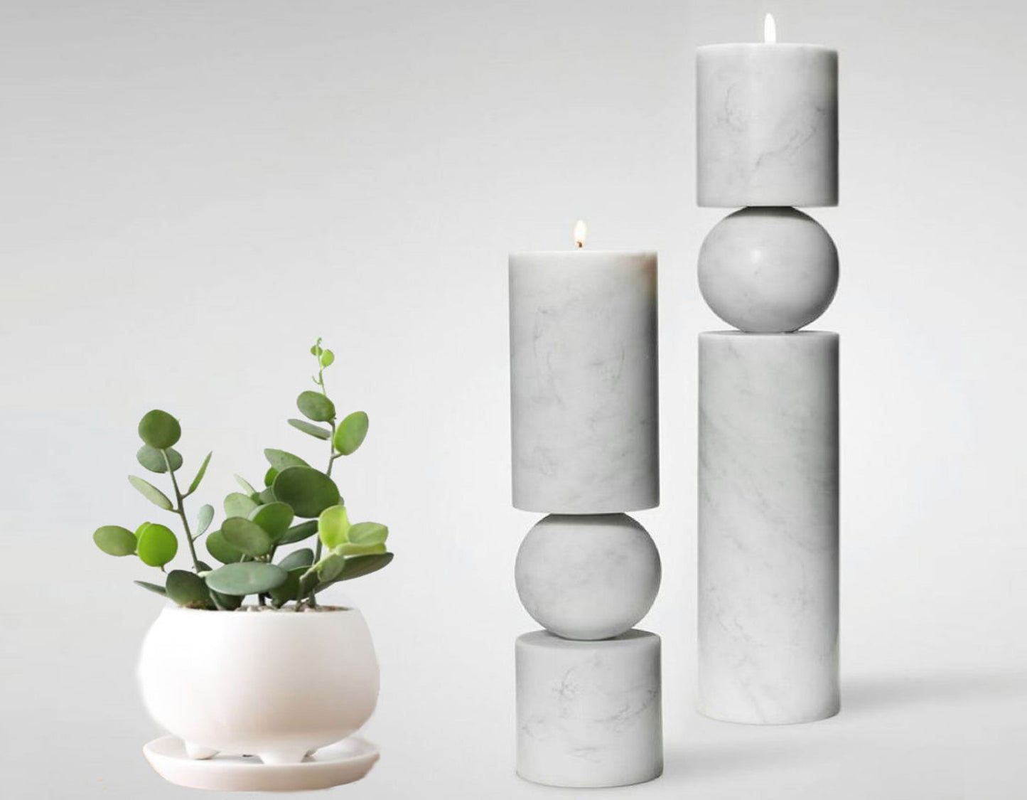 Twin Towers Candle Holders