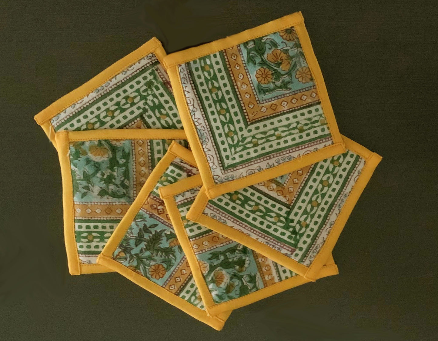 Leafy Ambers Coasters