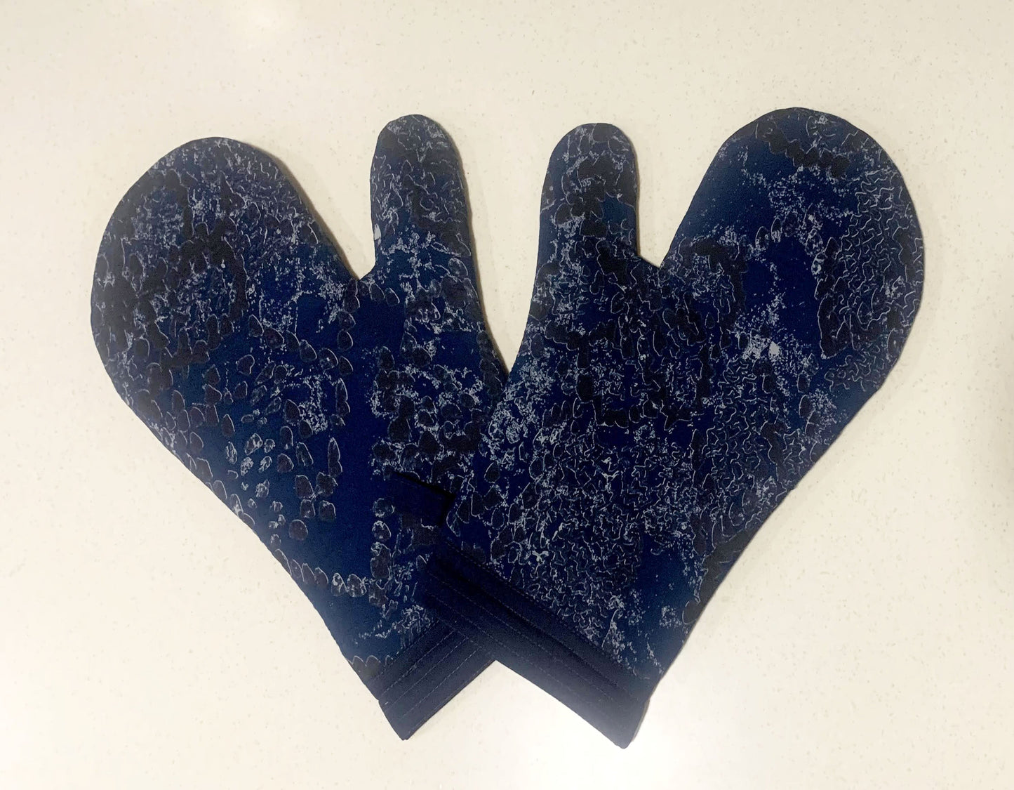 Wild Blues Oven Mitts