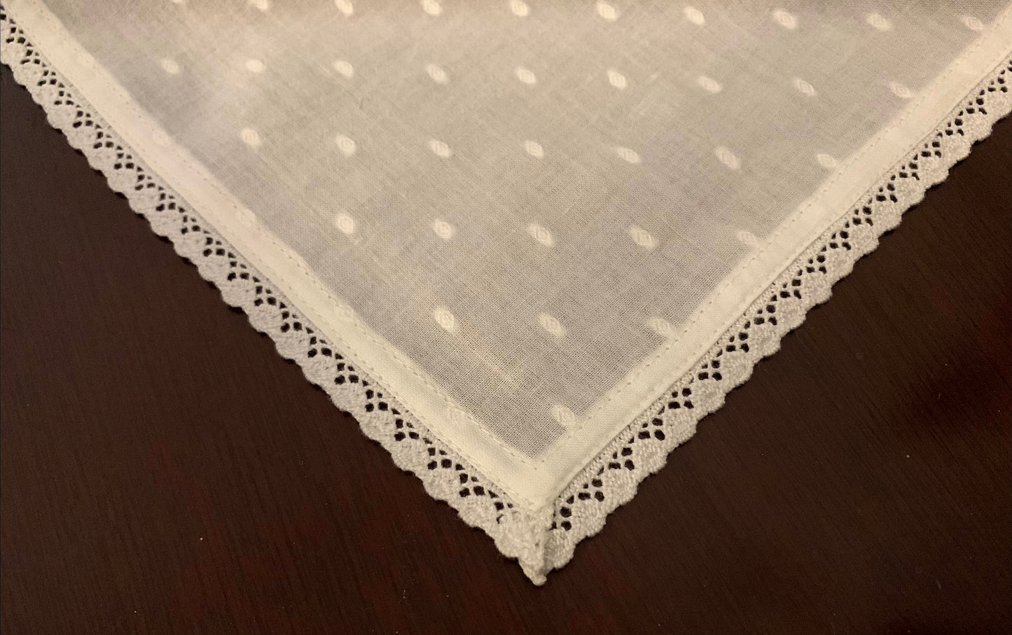 Ivory Blobs Lacey Napkins