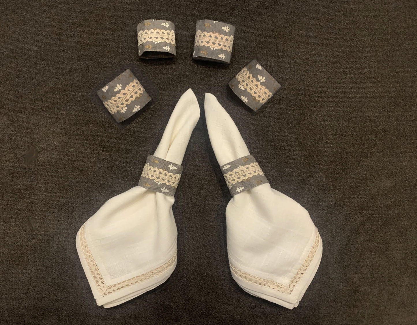 Slaty Napkin Ties