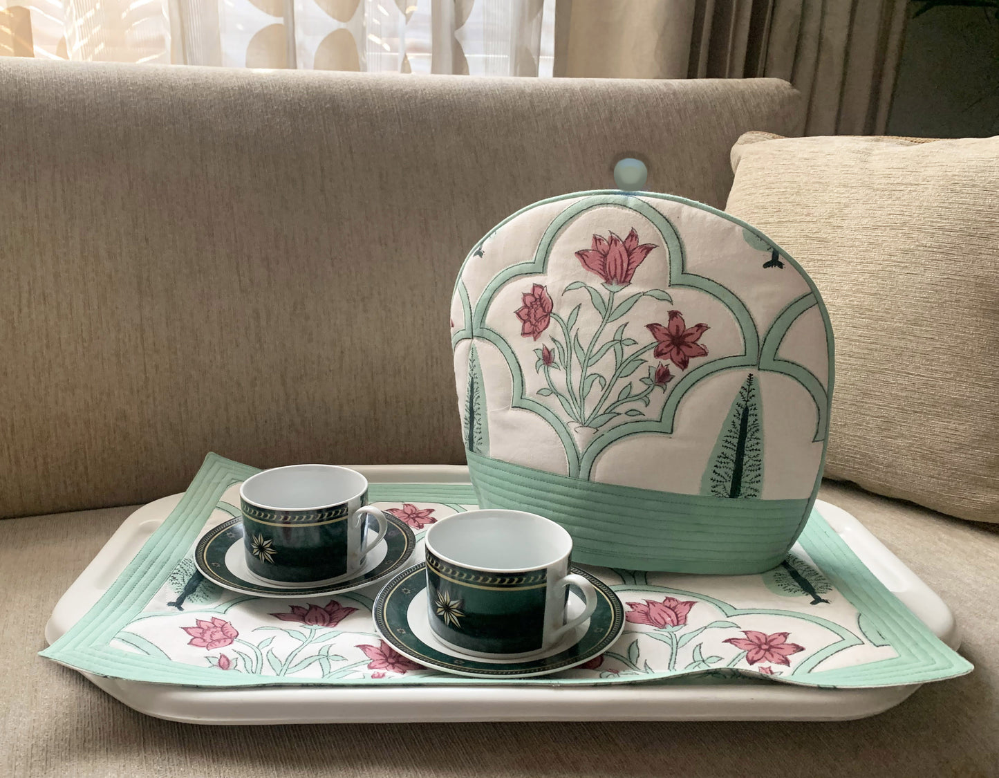 Teela Rose Tea Cozy & Tray Cloth set