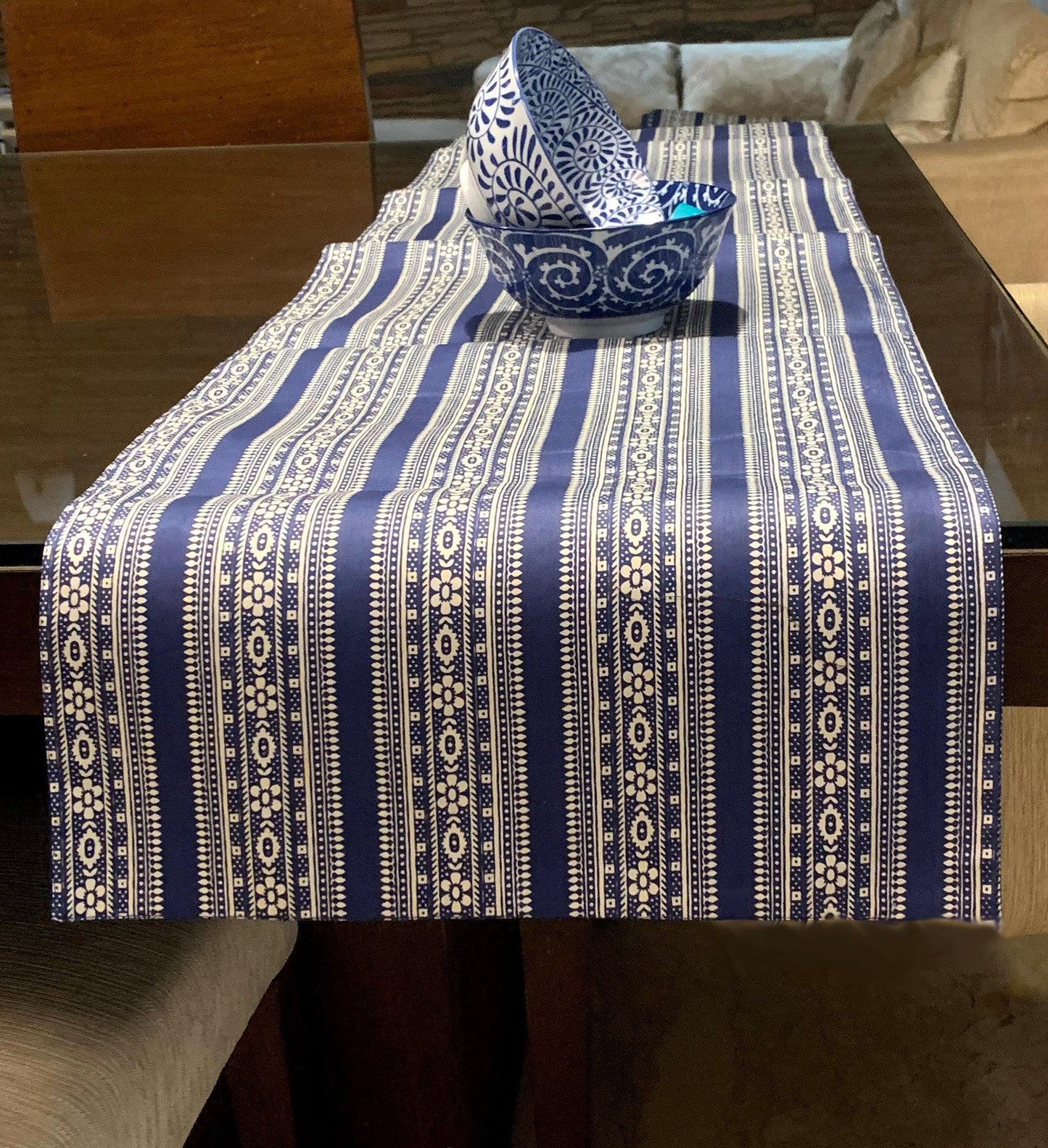 Ornate Bands Placemats & Runner Set