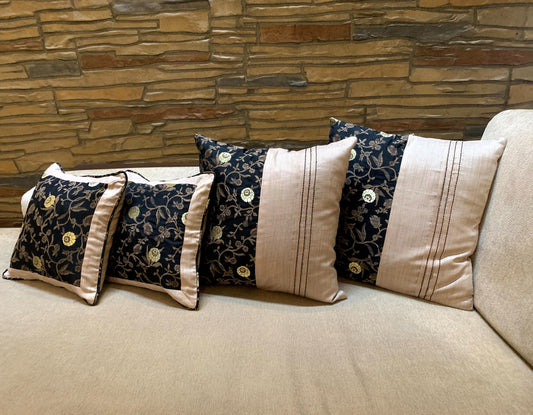 Golden cushion covers