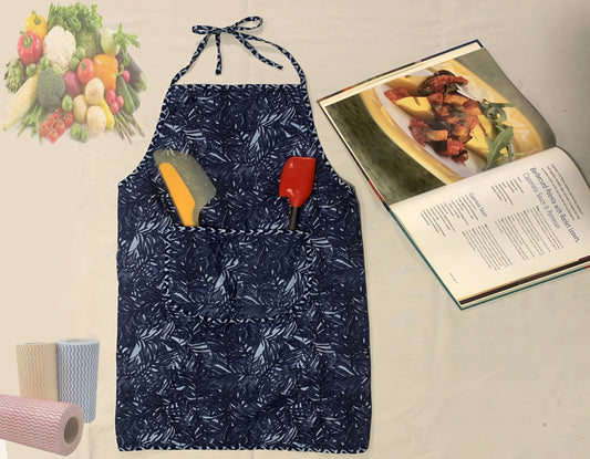 Blue Foliage Apron