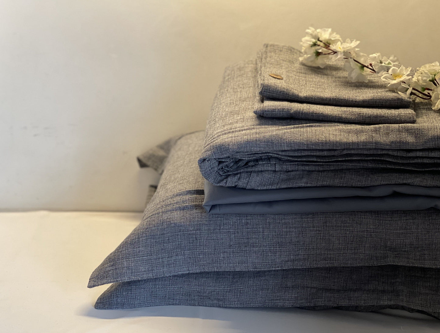 Chambray Grey Bed Linen bundle