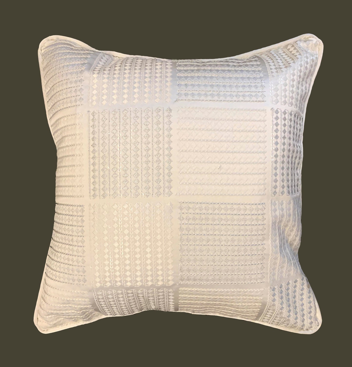 White Chess Cushion Covers