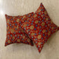 Red cushion covers