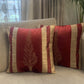 Red cushion covers for sofa