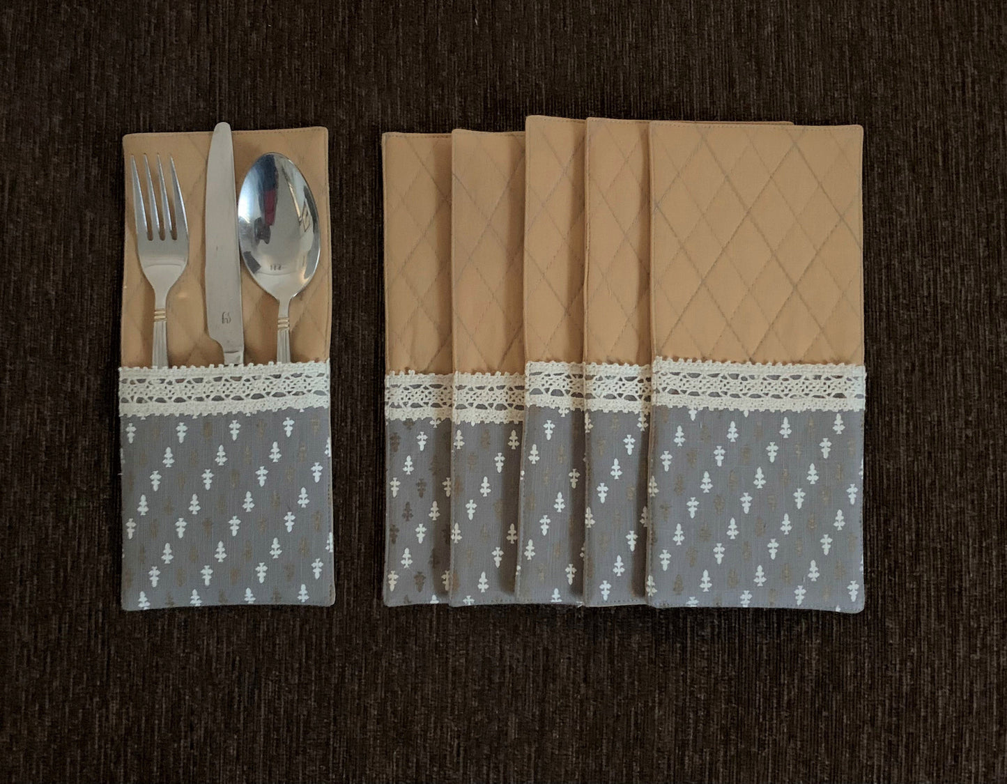 Slaty Cutlery Pockets