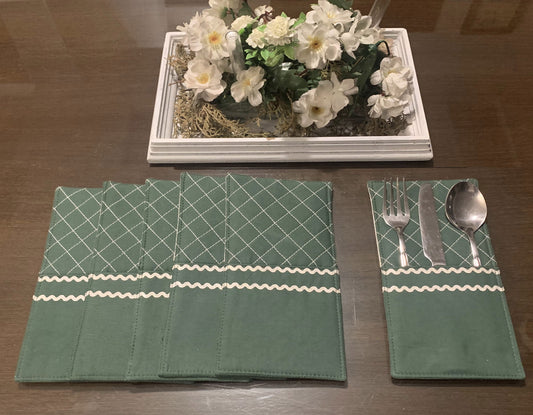 Jade Cutlery Pockets (reversible)