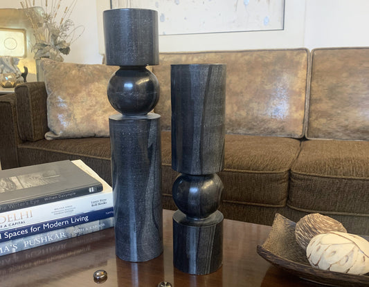 Twin Towers Candle Holders