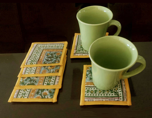 Leafy Ambers Coasters