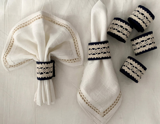 Navy Napkin Ties