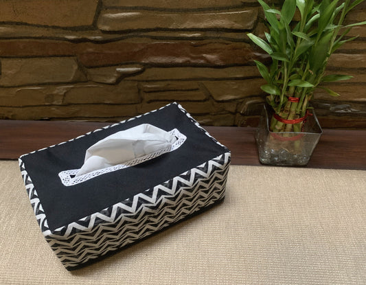 Mono Waves Tissue Box Cover