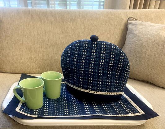 Mingle Dots Tea Cozy & Tray Cloth set