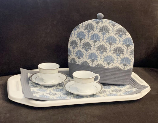 Keya Tea Cozy & Tray Cloth set