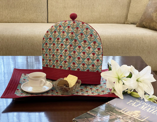 Rowina Tea Cozy & Tray Cloth set