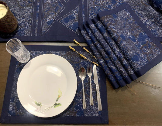 Blue table mats online