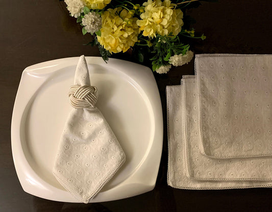 Snowy Flora Napkins